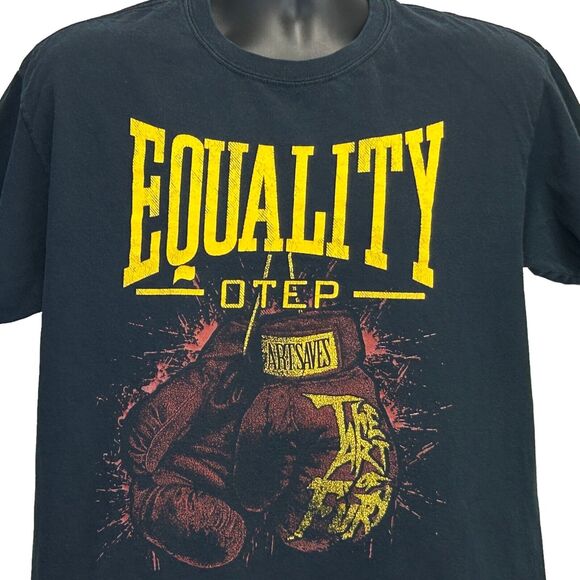 Otep Equity The Art of Fury T Shirt Mens L Large Black Heavy Metal Band Tee - Picture 1 of 5
